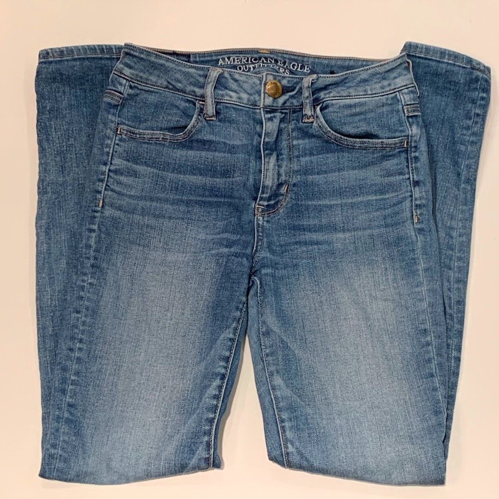 AE hi-rise stretch jeggings sz 2